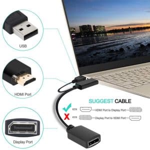Adaptateur HDMI V DP female Prix maroc Yaratech.ma 2