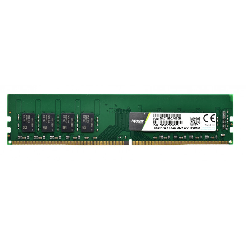 APACER 8GB DDR4 2666MHz UDIMM ECC